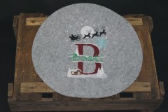 Weihnachts-Splitmonogramm "B"